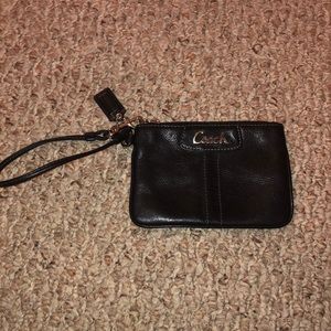Coach Leather Wristlet